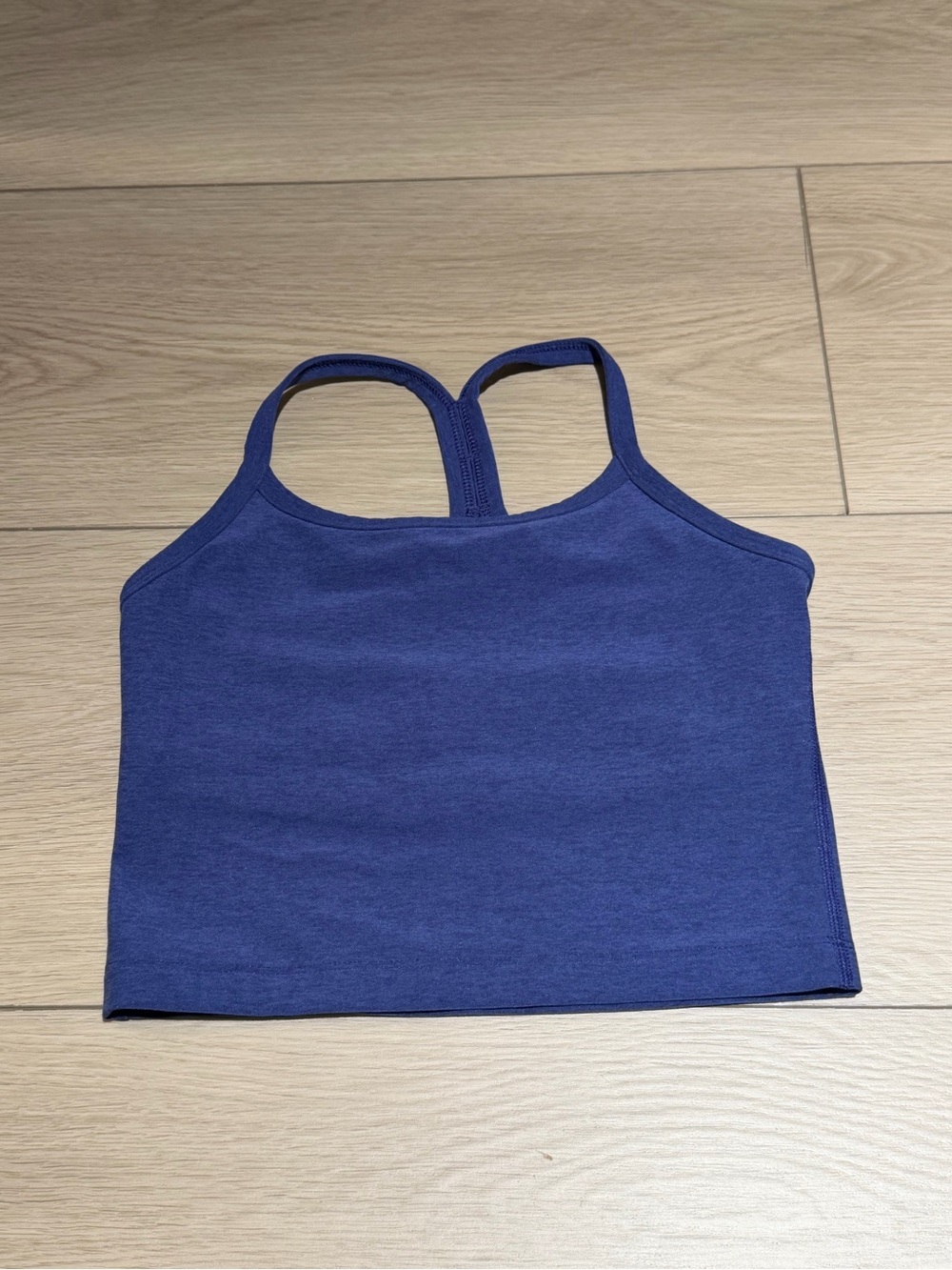 Beyond Yoga Deep Blue Racerback Cropped Tank